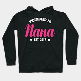 PROMOTED TO NANA EST 2017 gift ideas for family Hoodie